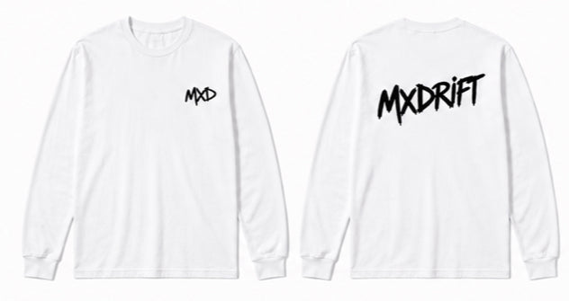 White MxDrift Long Sleeve Tee